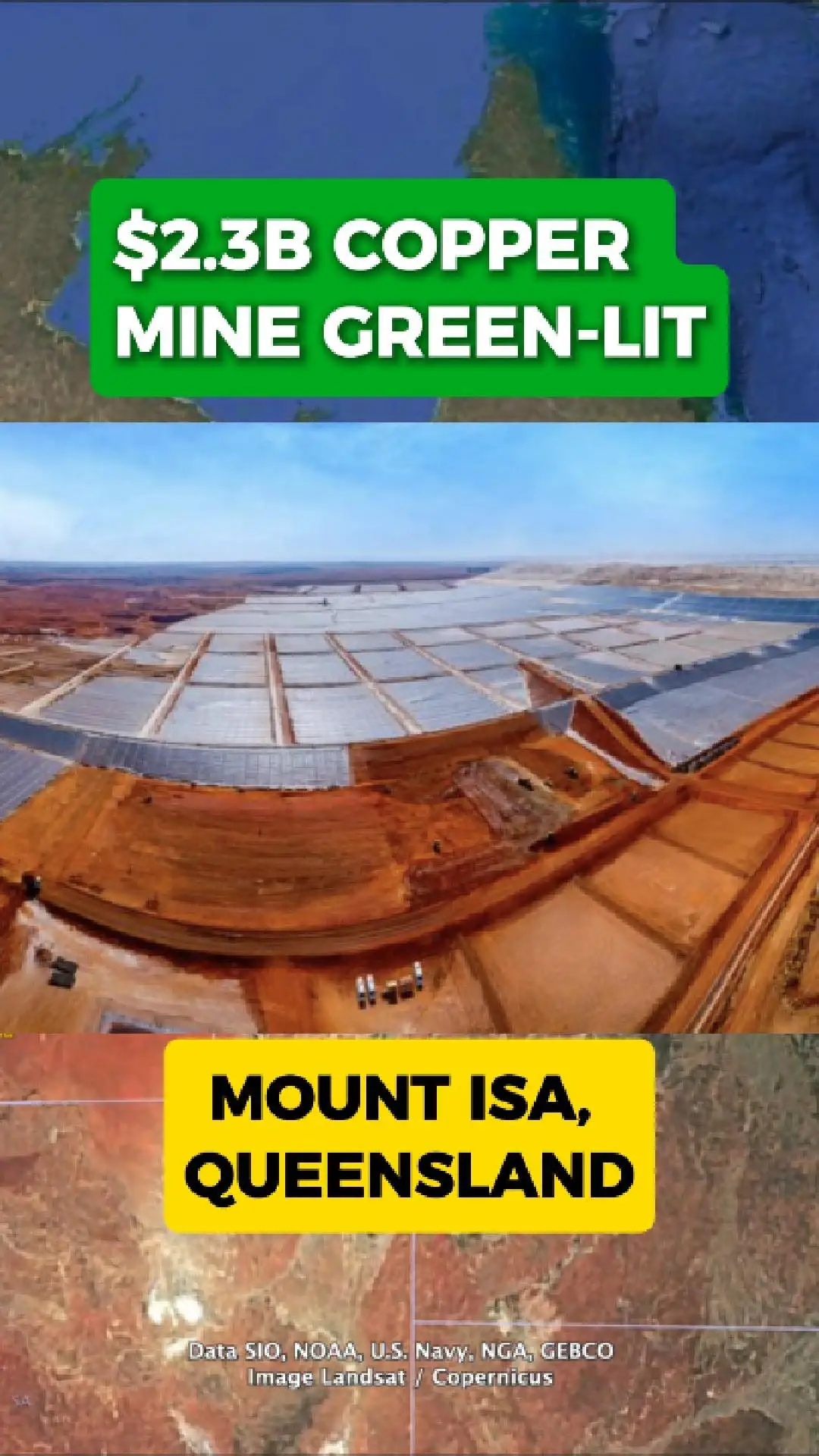 $2.3B Copper Mine Green-Lit in Outback Queensland

A huge new copper mine is set to be developed in outback Queensland, with Harmony Gold approving the $2.3 billion Eva Copper Project. Located north of Cloncurry, the mine is positioned to become one of the state’s most important new resource developments.

Long Mine Life and Steady Production

The Eva Copper Project is expected to produce copper for at least 15 years, delivering steady output to help support Queensland’s growing demand for critical minerals. It will also strengthen the region’s supply chain as older operations wind down.

Up to 1,400 Jobs for the North West

Construction and operations are forecast to create up to 1,400 jobs, providing a major boost for local workers and communities across the North West Minerals Province. The project is expected to play a key role in supporting the region’s long-term economic stability.

Backed by Queensland’s Investment Push

The Queensland Government has backed the project as part of its broader investment drive to attract major resources developments. Officials say the new mine will help position the state as a leader in critical minerals and support the transition to a cleaner energy future.

One of Queensland’s Biggest New Copper Mines

Once operational, Eva Copper is set to become one of Queensland’s largest new copper mines. With strong government support and rising global demand for copper, the project is expected to anchor the next chapter of growth for the North West.